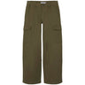 Name it Deep Lichen Green Rose Wide Twill Cargo Pants Noos