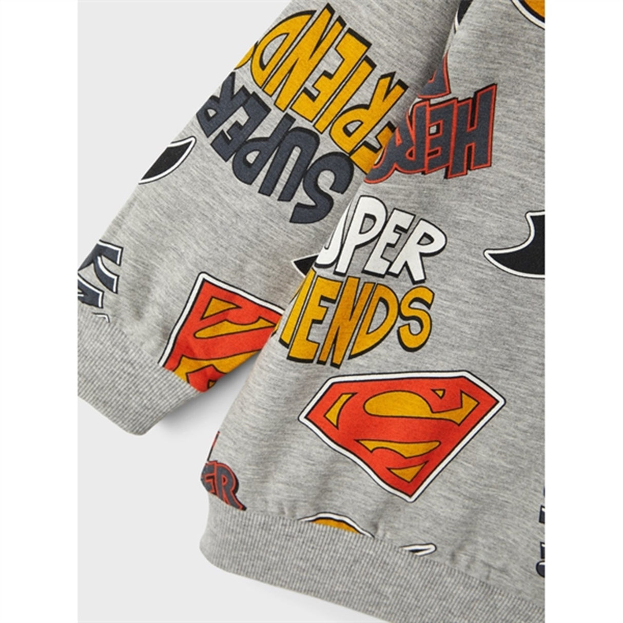 Name it Grey Melange Solo Superfriends Sweatshirt 3