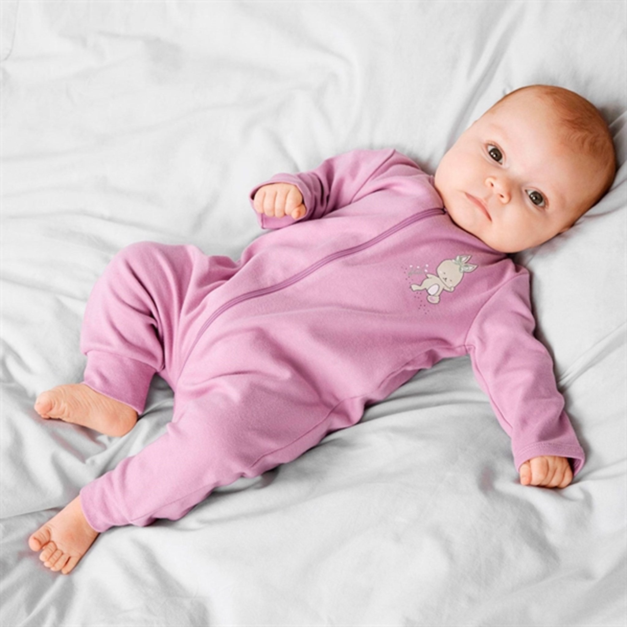 Name it Orchid Haze Nightsuit with Zipper Rabbit Noos 2