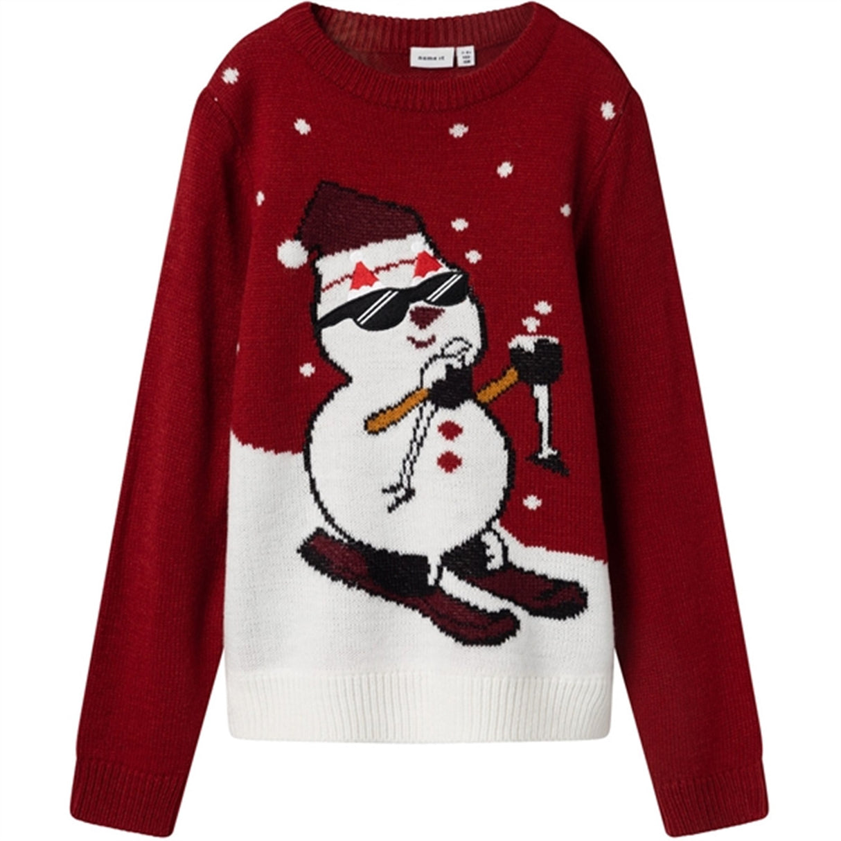 Name it Jester Red Rechristmas Knit Sweater