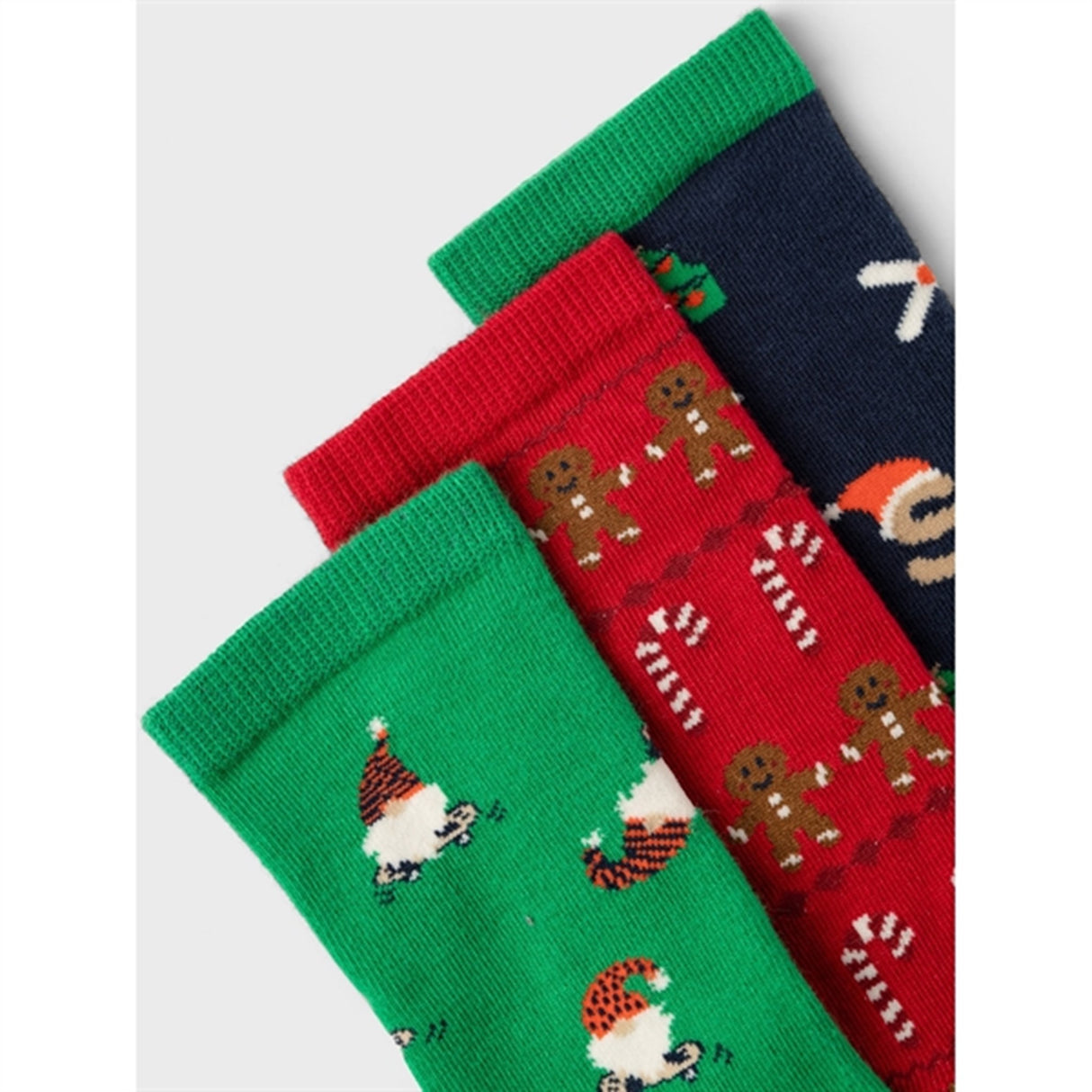 Name it Jolly Green Richristmas Socks 3-pack