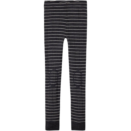 Name it Blue Graphite Stripes Wang Wool Needle Stripe Leggings