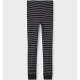 Name it Blue Graphite Stripes Wang Wool Needle Stripe Leggings 2