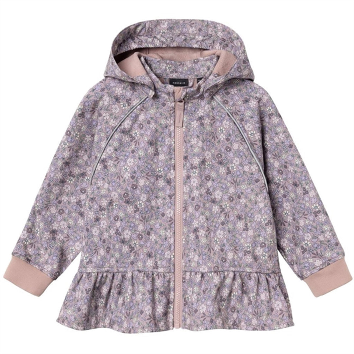 Name it Deauville Mauve Alfa08 Softshell Jacket Small Flower