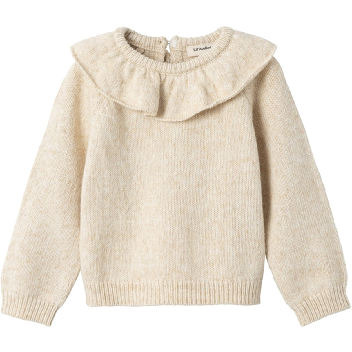 Lil'Atelier Wood Ash Melange Rila Knit Sweater