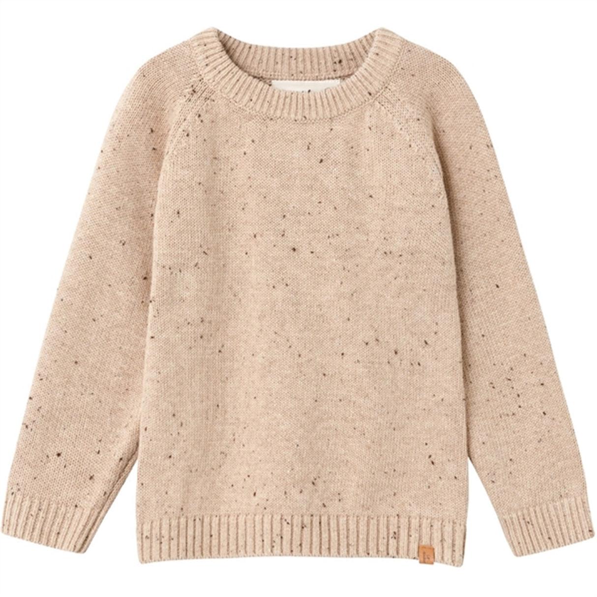 Lil'Atelier Warm Sand Melange Galto Knit Sweater