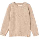 Lil'Atelier Warm Sand Melange Galto Knit Sweater