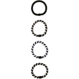 Name it Black Glitter Rise Hair Elastics 4-pack