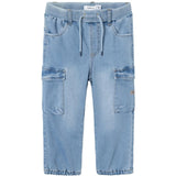 Name it Medium Blue Denim Ben Baggy Cargo Jeans Noos