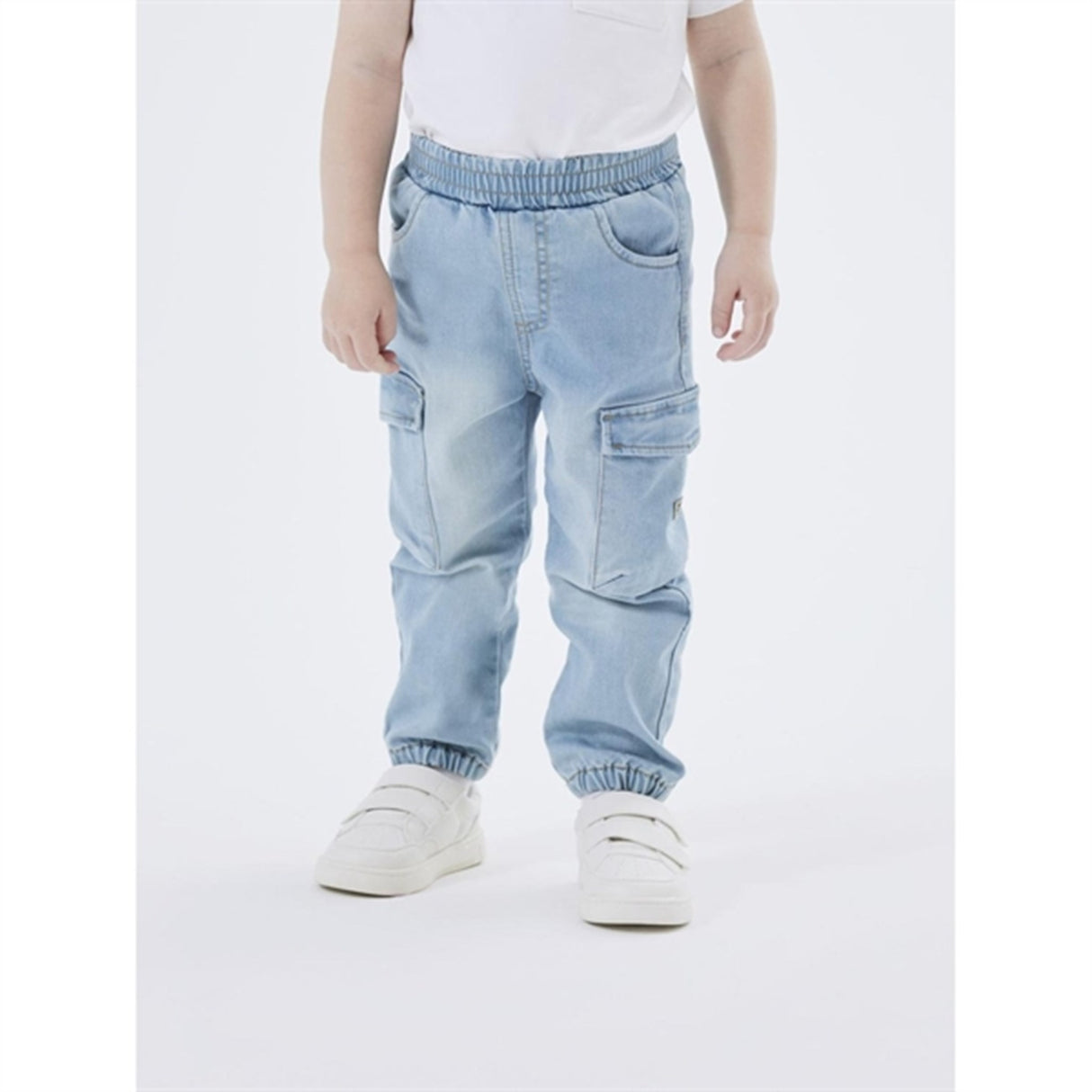 Name it Medium Blue Denim Ben Baggy Cargo Jeans Noos