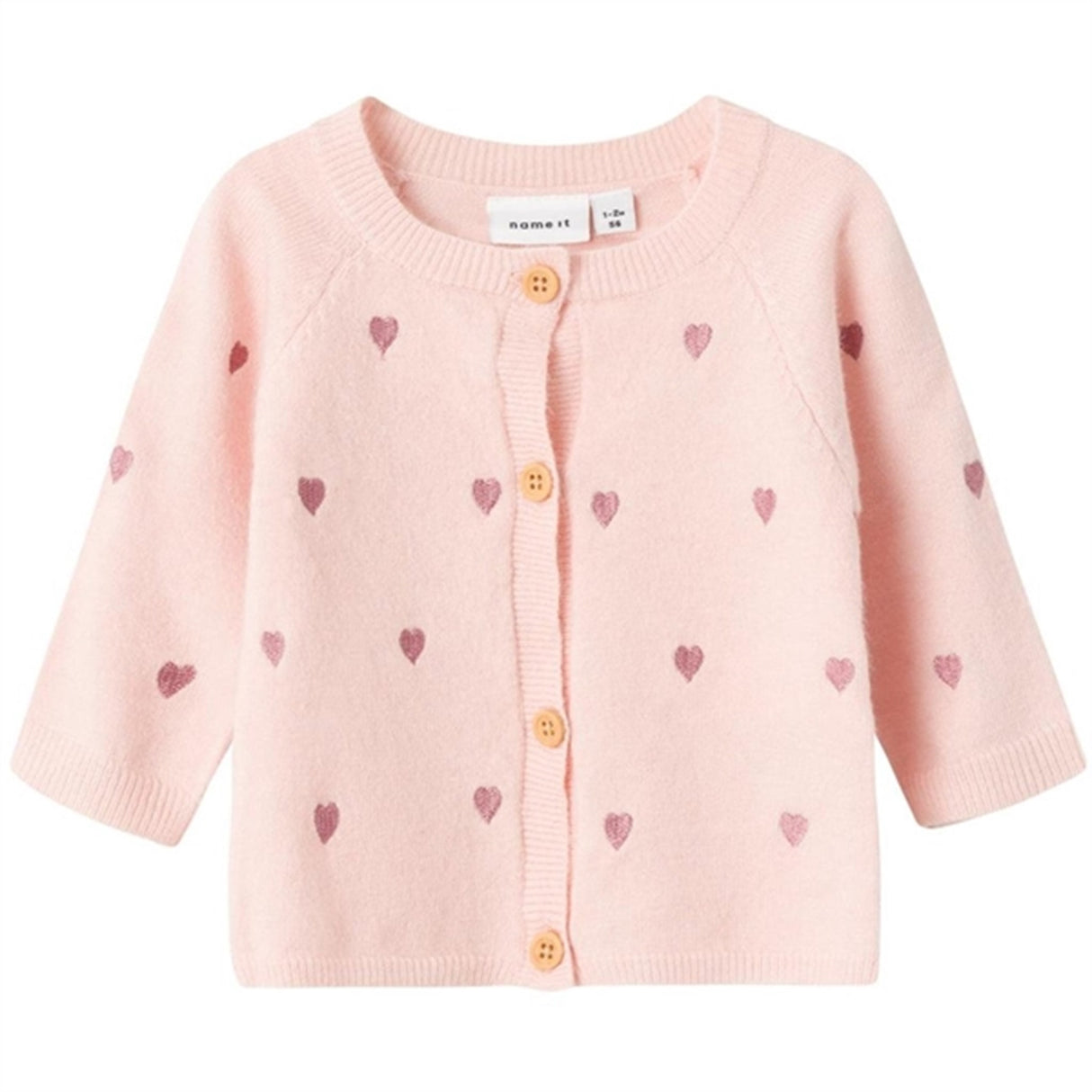 Name it Sepia Rose Beheart Knit Cardigan