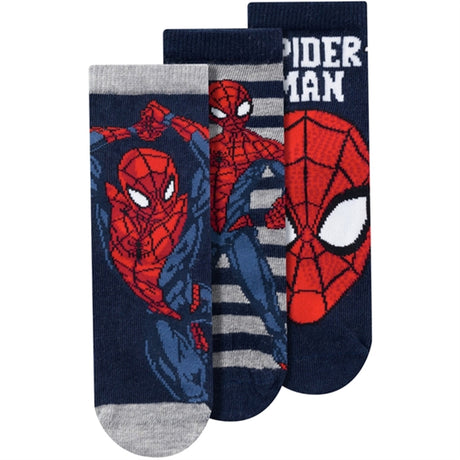 Name it Dark Sapphire Netin Spiderman Socks 3-pack