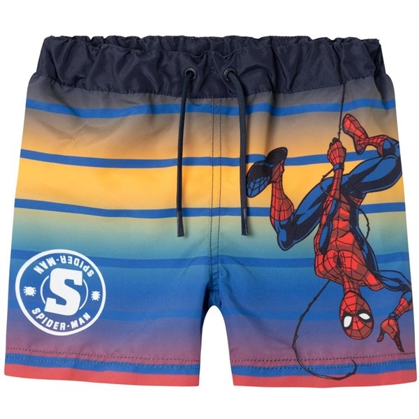 Name it Dark Sapphire Melvin Spiderman Swim shorts