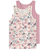 Name it Nostalgia Rose Flower Tank Top 2-pack Noos