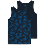 Name it Dark Sapphire Gamer Tank Top 2-pack Noos