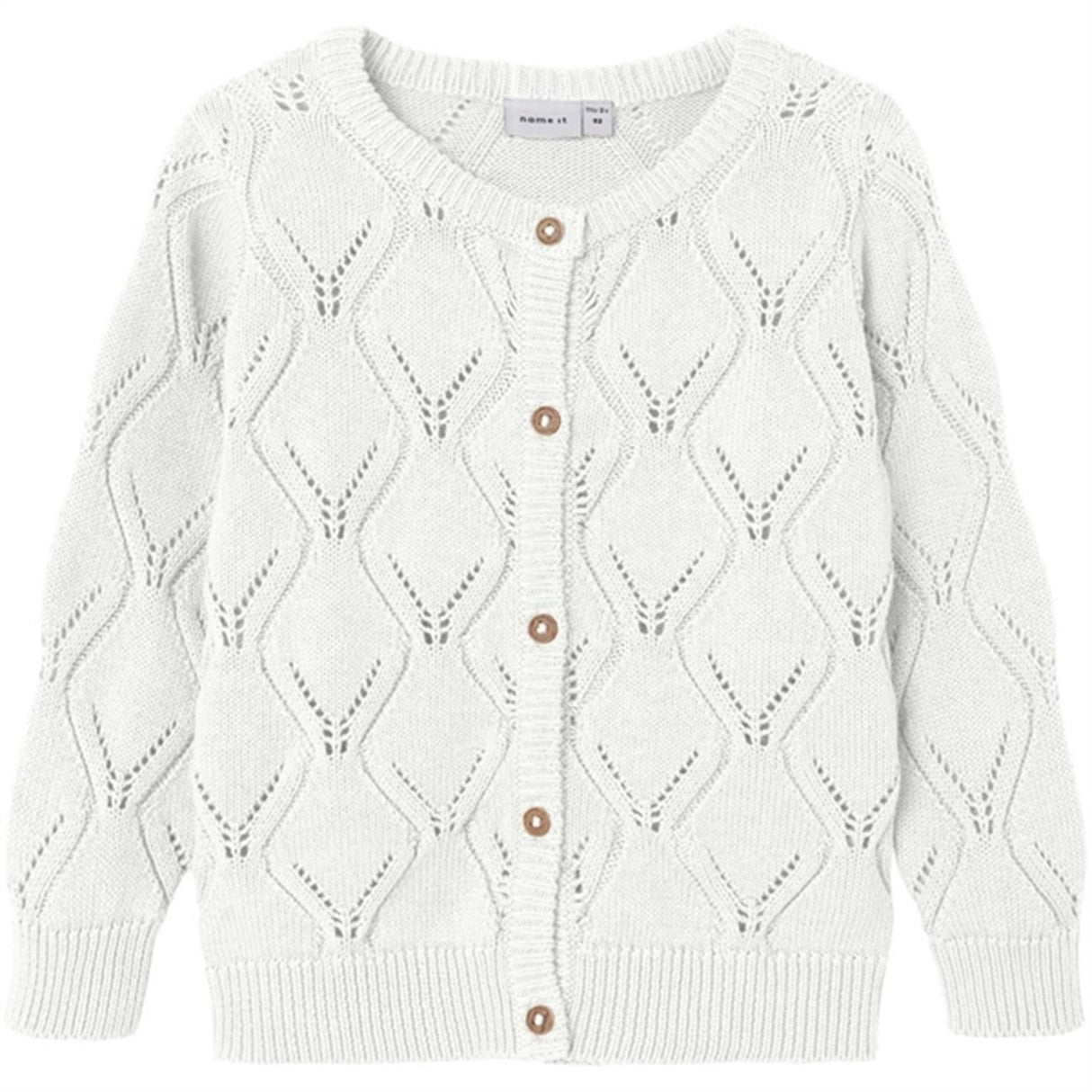 Name it Bright White Fopolly Knit Cardigan