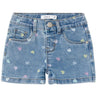 Name it Medium Blue Denim Hearts Salli Slim Denim Shorts Noos