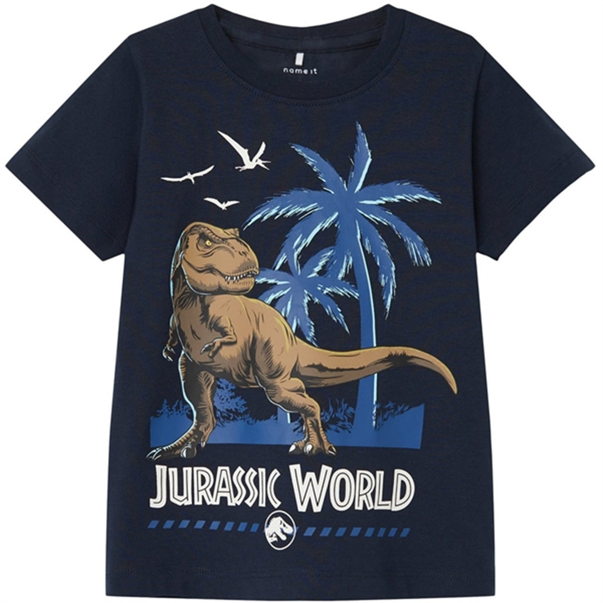 Name it Dark Sapphire Marino Jurassic T-Shirt