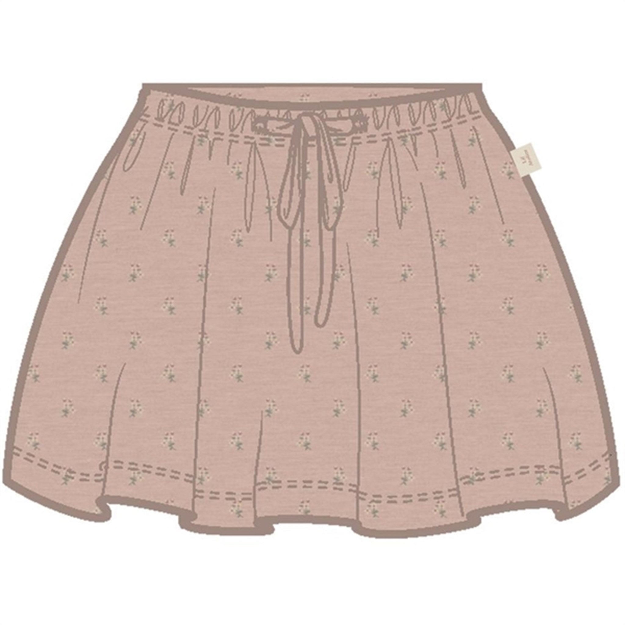 Lil'Atelier Rose Dust Fanja Sweat Skirt