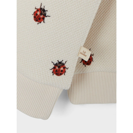 Lil'Atelier Whitecap Gray Ladybugs Ronja Sweatshirt 2