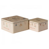 Maileg Metal Box, Ambiance De Noël - 2 Pcs Set