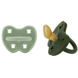 Hevea Pacifier 2-Pack Orthodontic Moss Green & Deep Forest Green