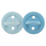 Hevea Bumi Bébé Pacifier Round 2-Pack Sky Blue & Denim 4