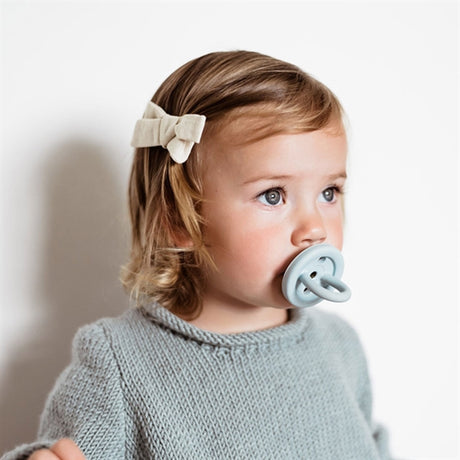 Hevea Bumi Bébé Pacifier Round 2-Pack Sky Blue & Denim 2