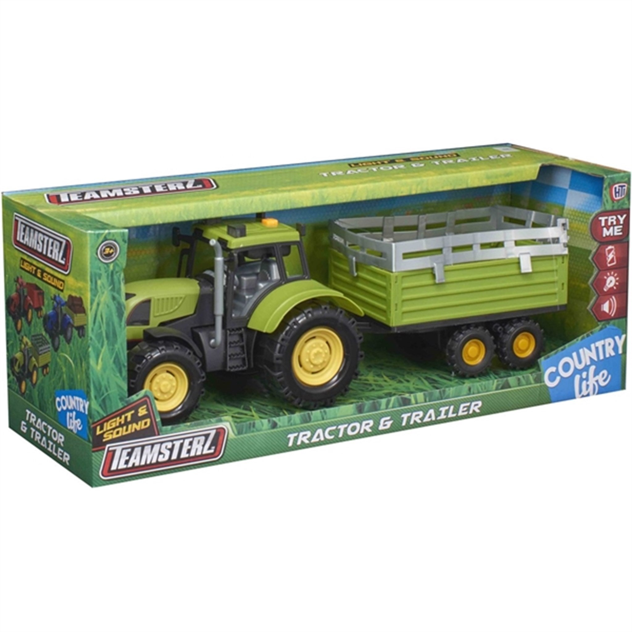 Teamsterz C/Life L&S Tractor & Trailer Green 3