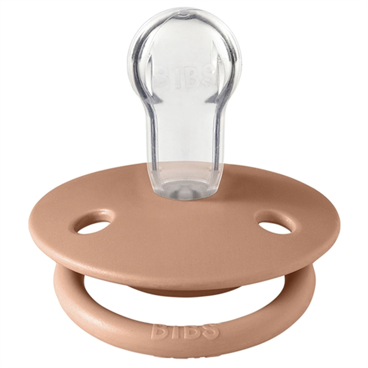 Bibs De Lux Silikone Pacifiers 2-pak Round Pink Plum/Peach