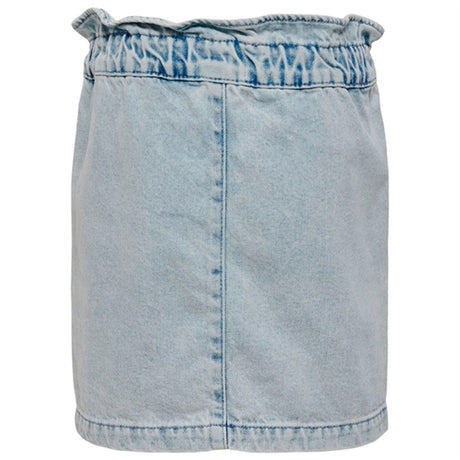 Kids ONLY Light Blue Denim Olina Frill Denim Skirt 2