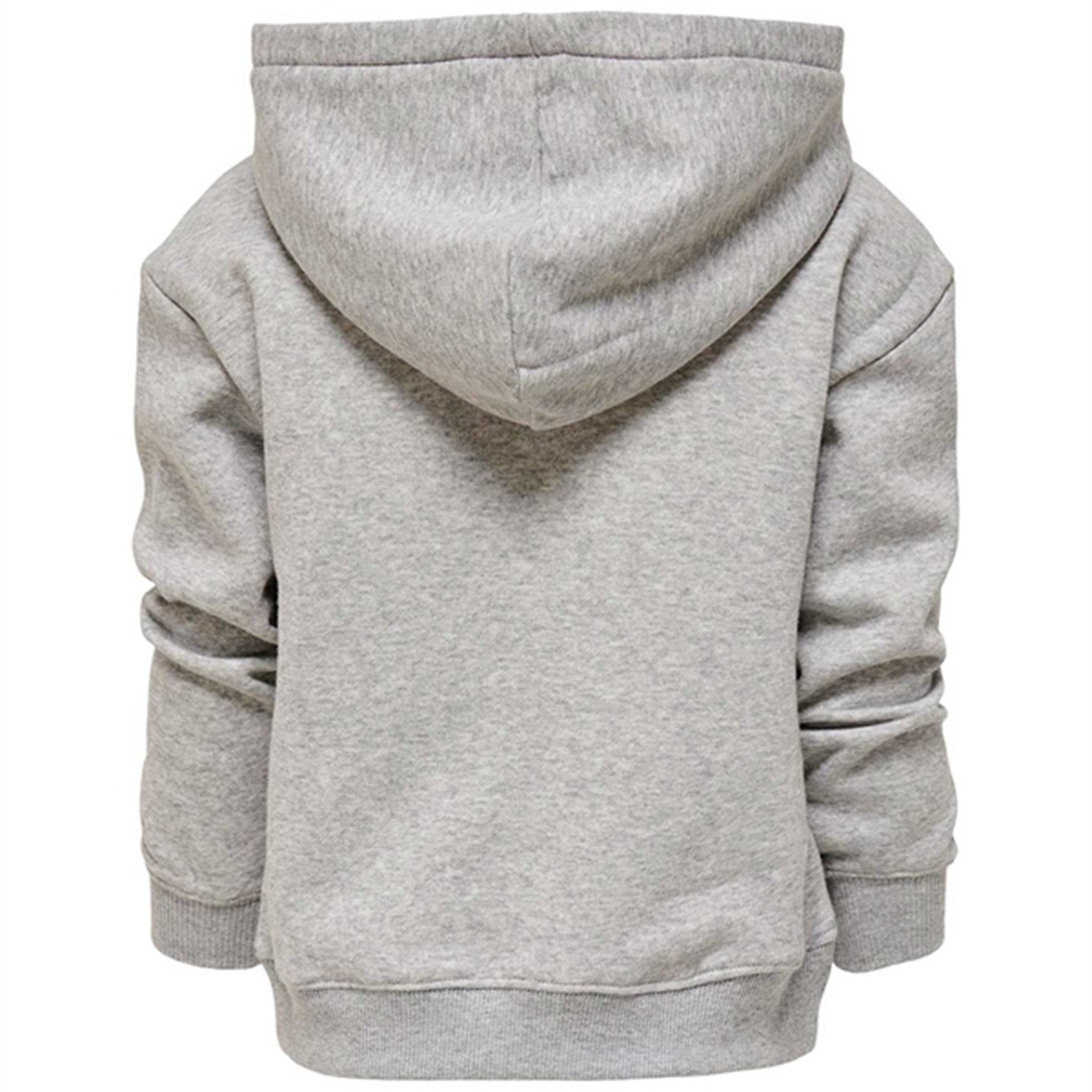 Kids ONLY Light Grey Melange Every Life Small Logo Noos Hoodie 2