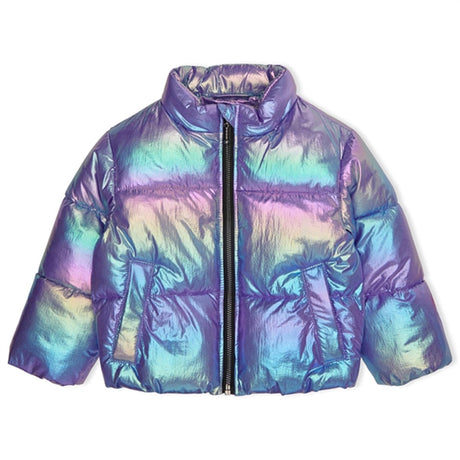 Kids ONLY MINI Purple Opulence Metallic Celine Short Quilt Jacket