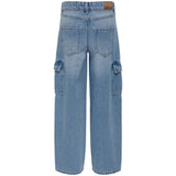 Kids ONLY Light Blue Denim Harmony Wide Cargo Carrot Jeans Noos