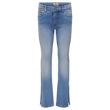 Kids ONLY Light Blue Denim Hush Flared Slit Jeans