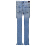 Kids ONLY Light Blue Denim Hush Flared Slit Jeans