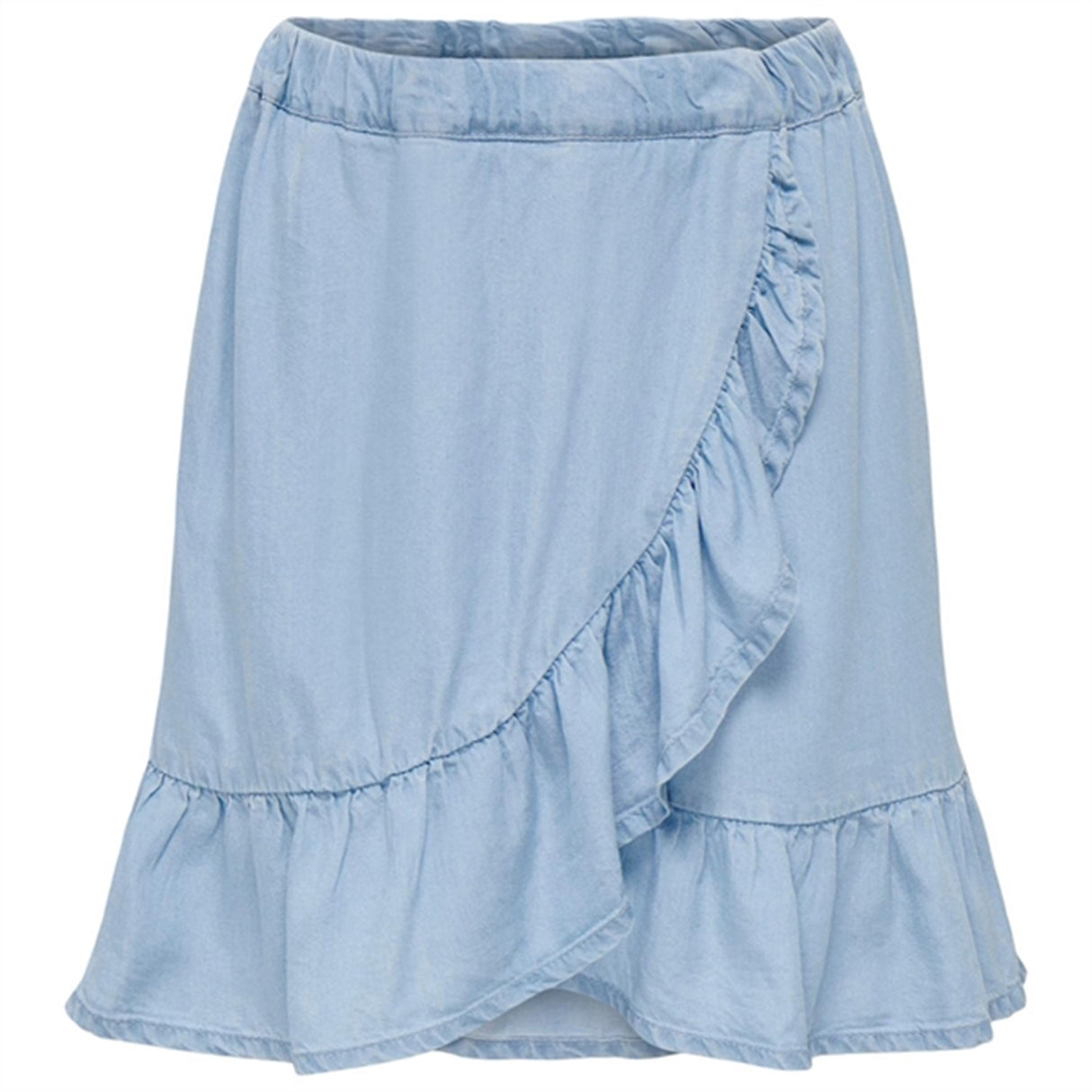 Kids ONLY Light Blue Denim Sofia Wrap Denim Skirt