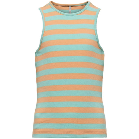 Kids ONLY Orange Chiffon Kenya Rib Tank Top