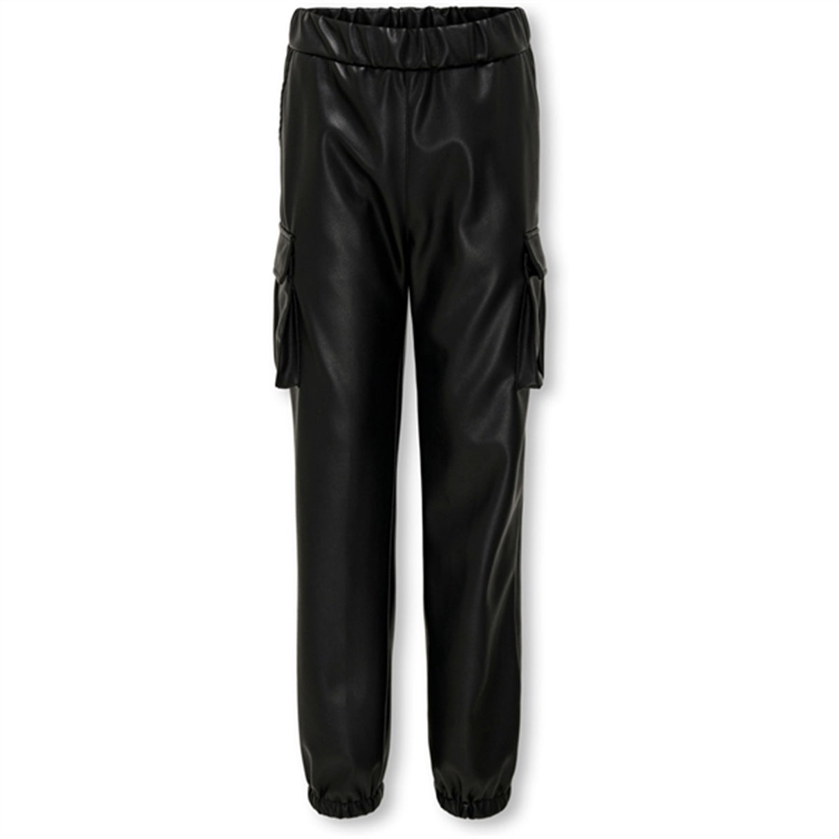 Kids ONLY Black Heidi Faux Leather Trackpants