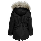 kids only Black Newliva Waterproof Fur Parka Coat 2