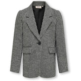 Kids ONLY Cloud Dancer / Black Houndstooth Lana-Beauty Blazer