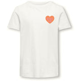 Kids ONLY Cloud Dancer Love Senna Heart T-Shirt