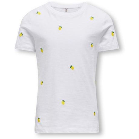 Kids ONLY Bright White Lemon Ketty T-Shirt