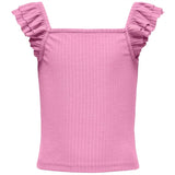 Kids ONLY Begonia Pink Nella Frill Strap Top