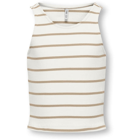 Kids ONLY White Pepper Nessa Stripe Top