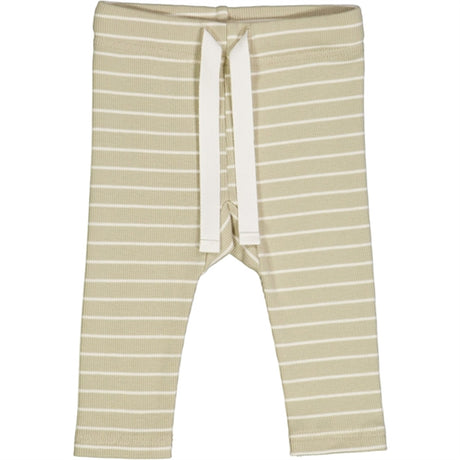 Müsli Desert Green/ Balsam Cream Stripe Rib Pants