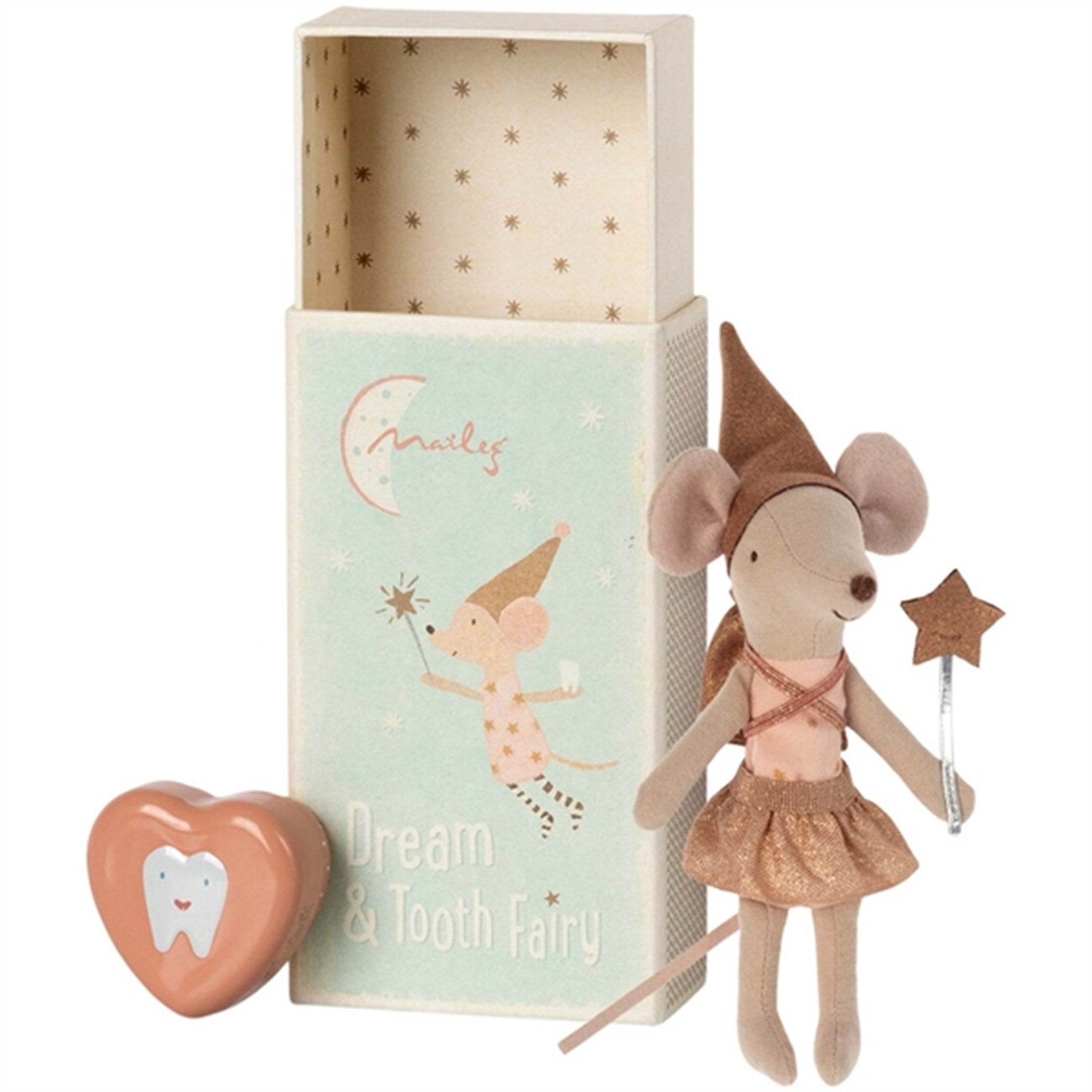 Maileg Tooth Fairy Girl Mouse Rosa In A Box