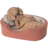 Maileg Dog Basket Coral