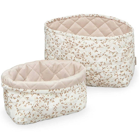 Cam Cam Copenhagen Quilted Storage Basket 2 Pack Lierre/Almond