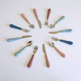 Cam Cam Copenhagen Rainbow Cutlery Set Ocean Mix 3